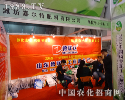 的德聯(lián)化工參加2013安徽磷復(fù)肥會