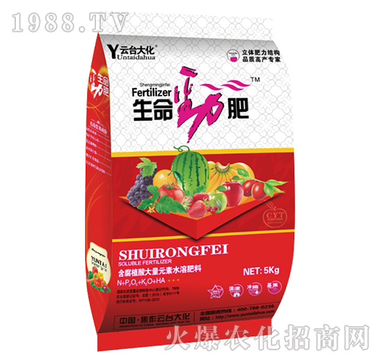 含腐植酸大量元素水溶肥料-生命勁肥-云臺大化