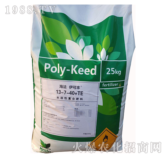 水溶性復(fù)合肥料13-7-40+TE-海法伊可豐（綠袋）-海法