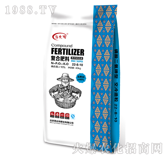 高塔硝硫基復合肥料22-8-10-馬大哈（40kg）-恩達特