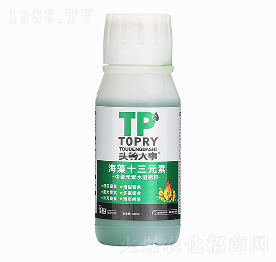 100ml海藻十三元素-頭等大事-佳田生物