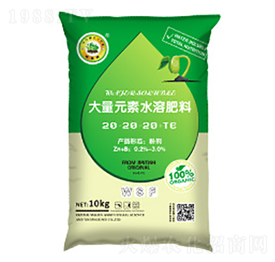 大量元素水溶肥料20-20-20+TE-歐美特
