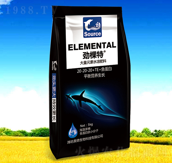 大量元素水溶肥料20-20-20+TE+魚蛋白-勁棵特-美德生物