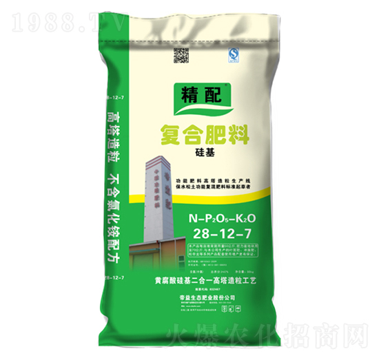 黃腐酸硅基高塔復(fù)合肥料28-12-7-帝益肥