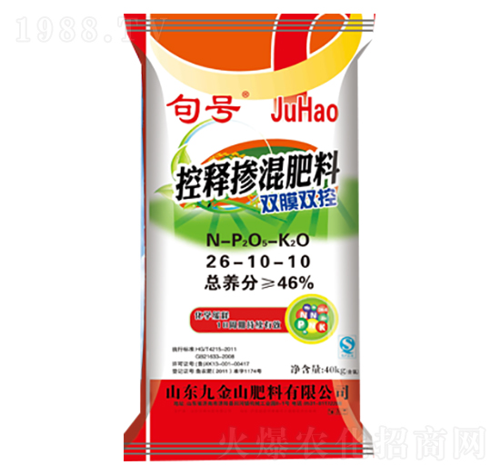 雙膜雙控控釋摻混肥料26-10-10-句號(hào)-巴頓
