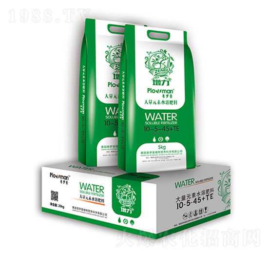大量元素水溶肥料10-5-45+TE-增力-陽光肥業(yè)