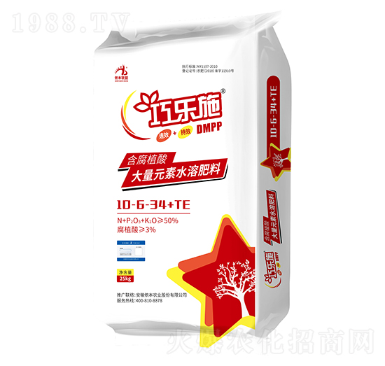 大量元素水溶肥10-6-34+TE-巧樂施高鉀-儂本農業(yè)
