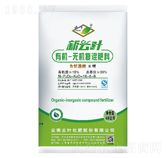有機(jī)無機(jī)復(fù)混肥料16-6-6-云葉化肥