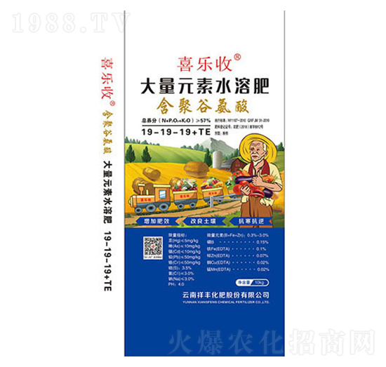 大量元素水溶肥料19-19-19+TE-祥豐