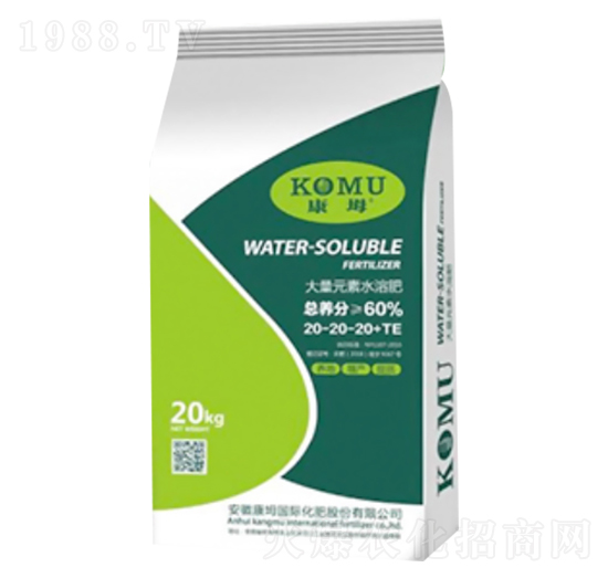 大量元素水溶肥20-20-20+TE-康坶