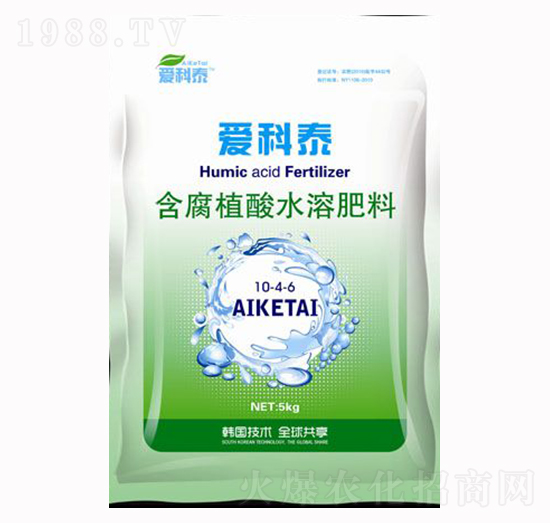 含腐植酸水溶肥料10-4-6-愛(ài)科泰