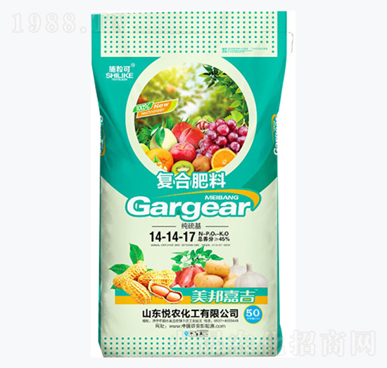 45%復(fù)合肥料14-14-17-施粒可-悅農(nóng)化工
