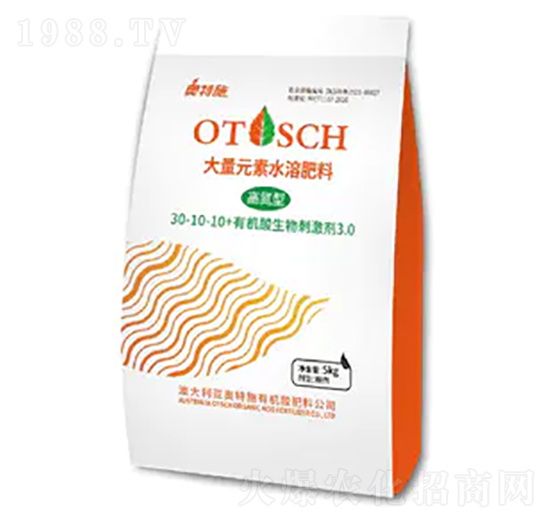 高氮型大量元素水溶肥料30-10-10+有機酸生物刺激劑-奧特施