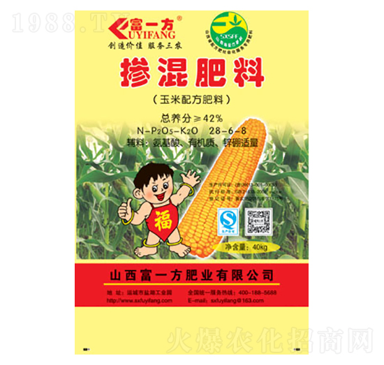 玉米專用摻混肥料28-6-8-富一方