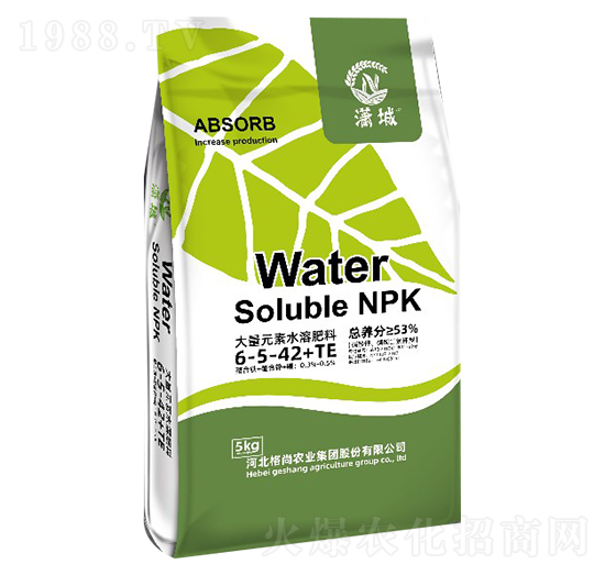 大量元素水溶肥料6-5-42+TE-格尚優(yōu)選