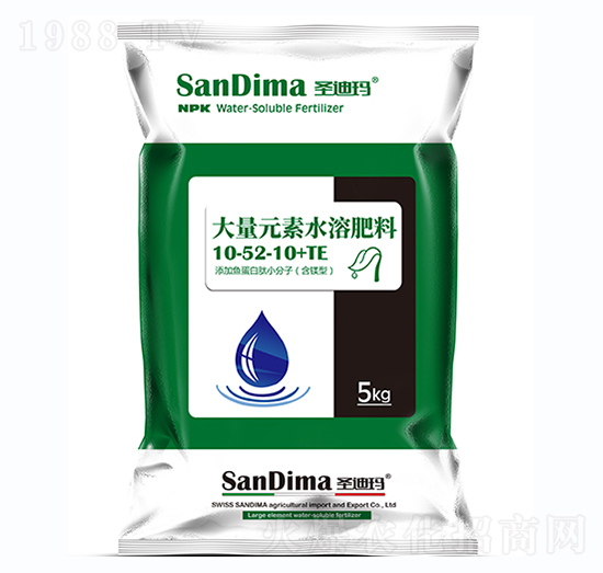 大量元素水溶肥10-52-10+TE-圣迪瑪-一撒寶來