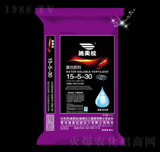 高塔純硫基復(fù)合肥料15-5-30-迪美拉