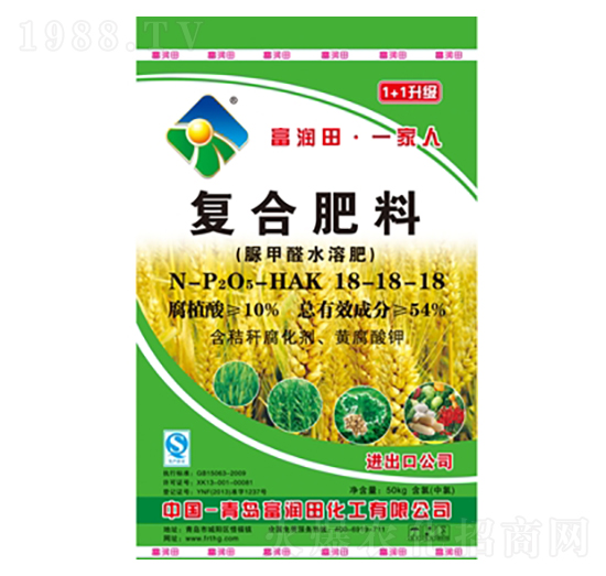 脲甲醛水溶肥復(fù)合肥料-富潤田