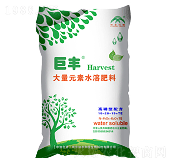 高磷型大量元素水溶肥料10-28-15+TE-巨豐-加農和信