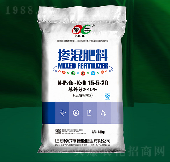 摻混肥料15-5-20（硫酸鉀型）-紫牛生物