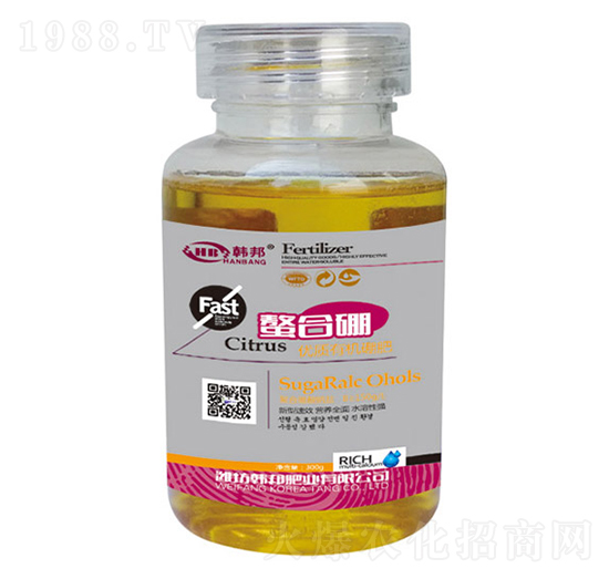 優(yōu)質(zhì)有機硼肥-螯合硼-韓金-韓邦肥業(yè)