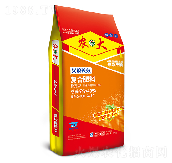 久銨長效穩(wěn)定型復合肥料28-5-7-農(nóng)大肥業(yè)