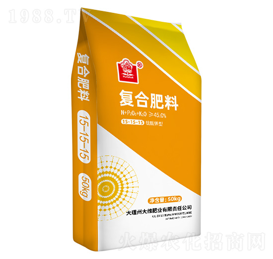 硫酸鉀型復(fù)合肥料15-15-15-花山-大維肥業(yè)
