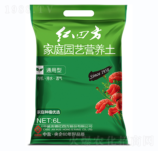 通用型家庭園藝營養(yǎng)土-紅四方