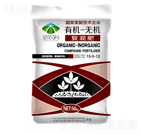 有機(jī)-無(wú)機(jī)復(fù)混肥15-5-12-新農(nóng)科生物