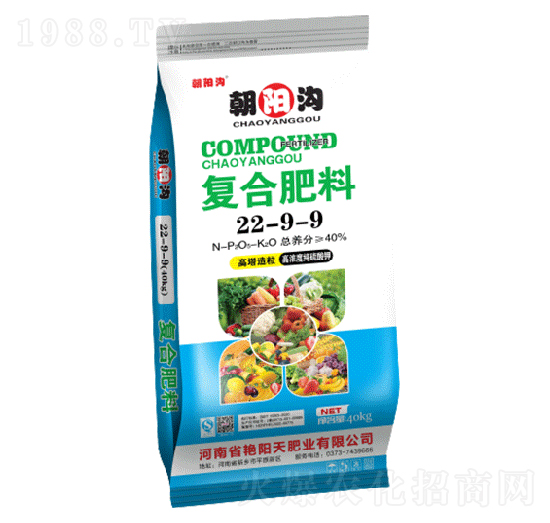 40k高塔造粒純硫酸鉀復(fù)合肥料22-9-9-朝陽(yáng)溝-艷陽(yáng)天肥業(yè)
