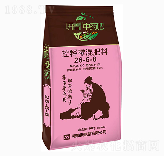 控釋摻混肥料26-6-8-開(kāi)青中藥肥-穆勒斯肥業(yè)
