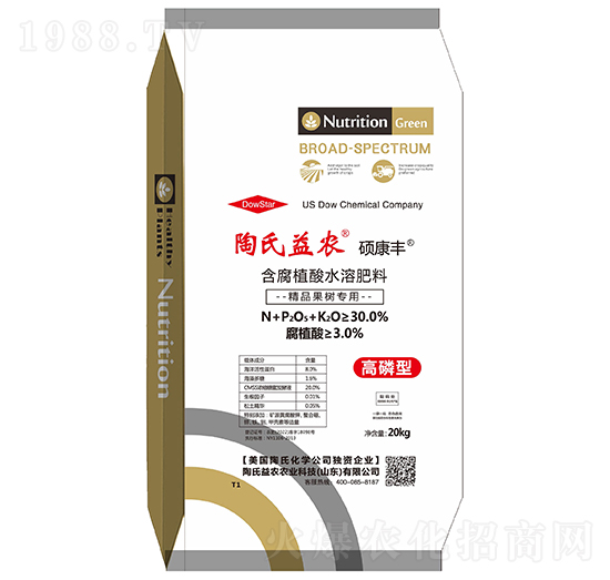 高磷型含腐植酸水溶肥料-碩康豐-陶氏益農