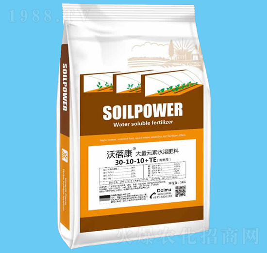 大量元素水溶肥料30-10-10+TE-沃蓓康-沃瀚農(nóng)業(yè)