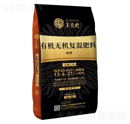 瓜果二號Ⅲ型有機(jī)無機(jī)復(fù)混肥料13-6-21-美農(nóng)吧-華強(qiáng)化工集團(tuán)