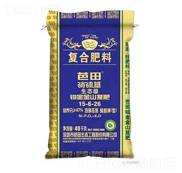 硫酸鉀型鉑金生態(tài)級復(fù)合肥料15-6-26-芭田-農(nóng)之友