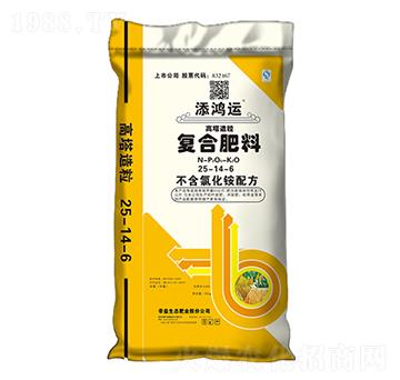 高塔造粒復(fù)合肥25-14-6-添鴻運(yùn)-帝益肥