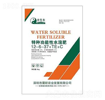 特種功能性水溶肥12-6-37+TE+C 水生木 潤(rùn)澤