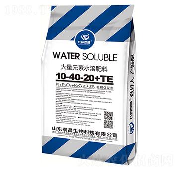大量元素水溶肥10-40-20+TE-泰昌生物