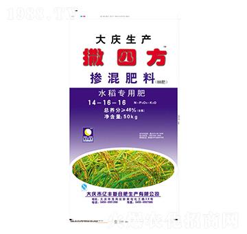水稻專(zhuān)用摻混肥料14-16-16-撒四方-億豐