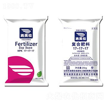 50kg高塔純硫基-全水溶滴灌復(fù)合肥17-17-17-迪美拉