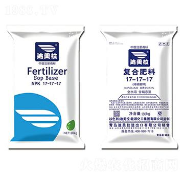 20kg高塔純硫基-全水溶滴灌復(fù)合肥17-17-17-迪美拉