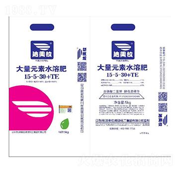 大量元素水溶肥料15-5-30+TE-迪美拉