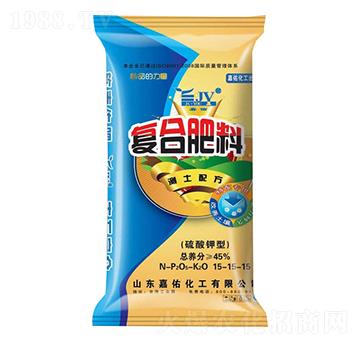 測土配方硫酸鉀型復(fù)合肥料15-15-15-嘉佑生態(tài)