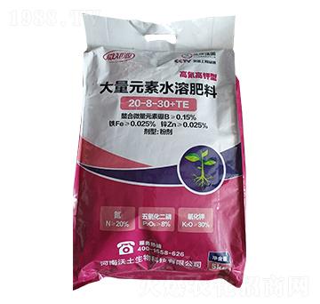 高氮高鉀型大量元素水溶肥料20-8-30+TE-微知源-沃土生物